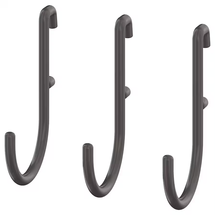 IKEA, SKADIS Hook Grey ( J Hook )