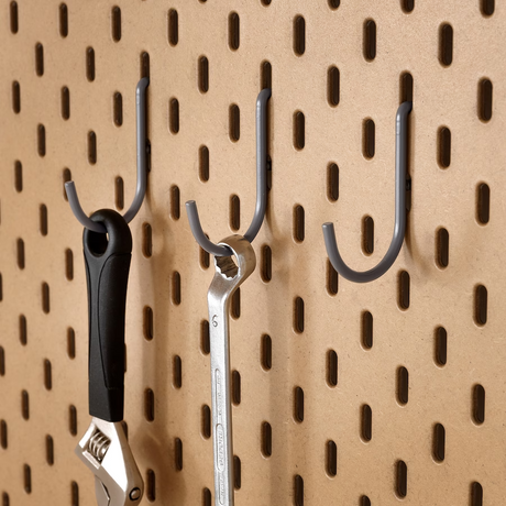 IKEA, SKADIS Hook Grey ( J Hook )