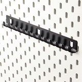 IKEA SKADIS Hook Rack, Black 28 cm