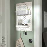 IKEA SKADIS Hook rack, white