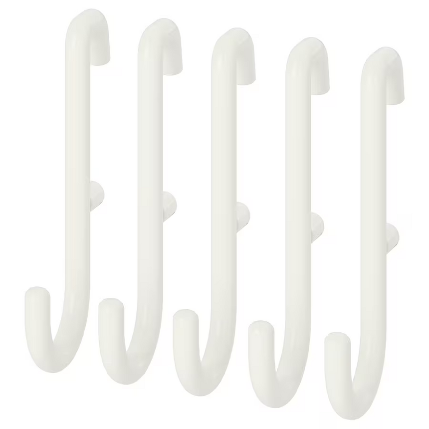 IKEA SKADIS Hook, White ( S Hook )