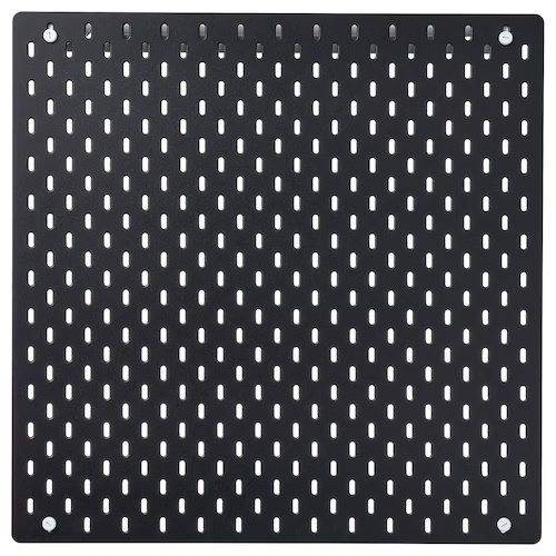 IKEA SKADIS Pegboard, black, 56x56 cm