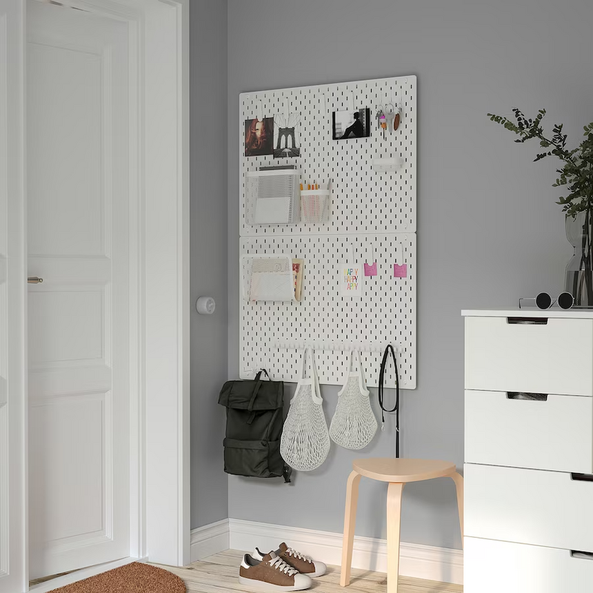 IKEA SKADIS Pegboard, white, 76x56 cm