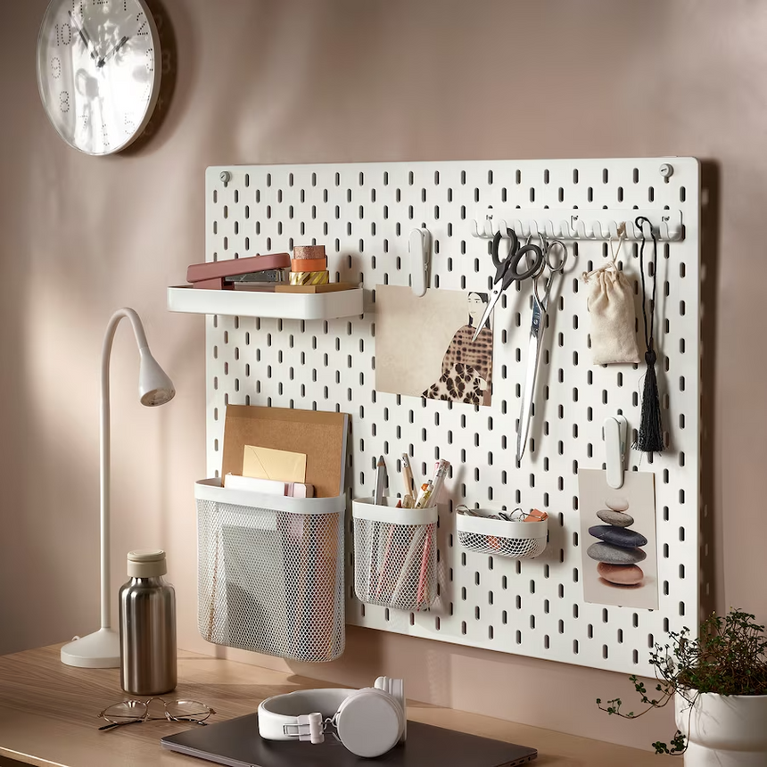 IKEA SKADIS Pegboard, white, 76x56 cm