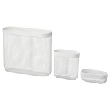 IKEA SKADIS Storage Basket, Set of 3 White