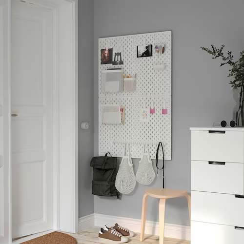 IKEA SKADIS Storage Basket, Set of 3 White
