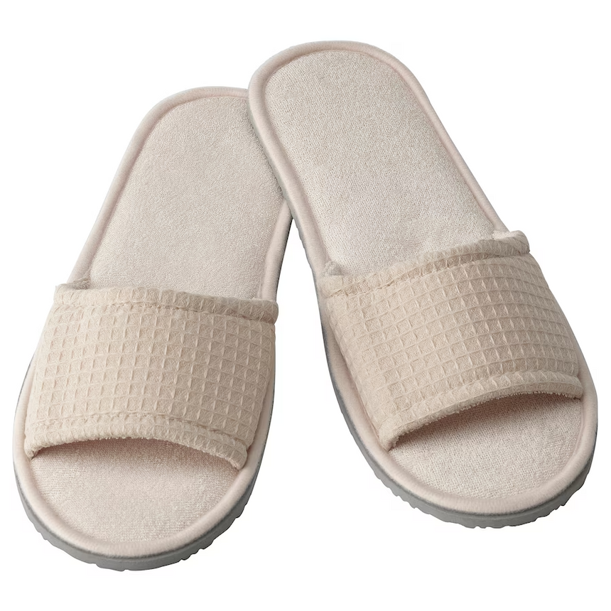 IKEA SKOVELSJON slippers beige S/M