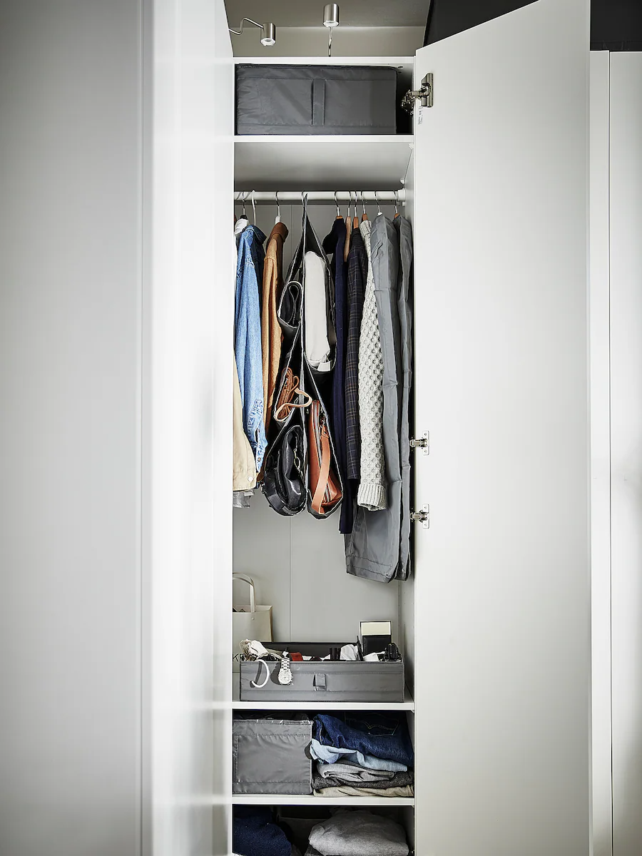 IKEA, SKUBB Box with compartments, Dark Grey, 44x34x11 cm