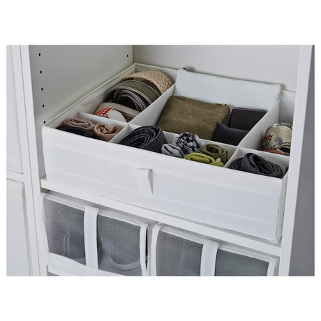 IKEA, SKUBB box with compartments white 44x34x11 cm (Prebook)