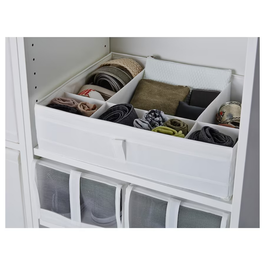 IKEA, SKUBB box with compartments white 44x34x11 cm (Prebook)