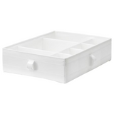 IKEA, SKUBB box with compartments white 44x34x11 cm (Prebook)