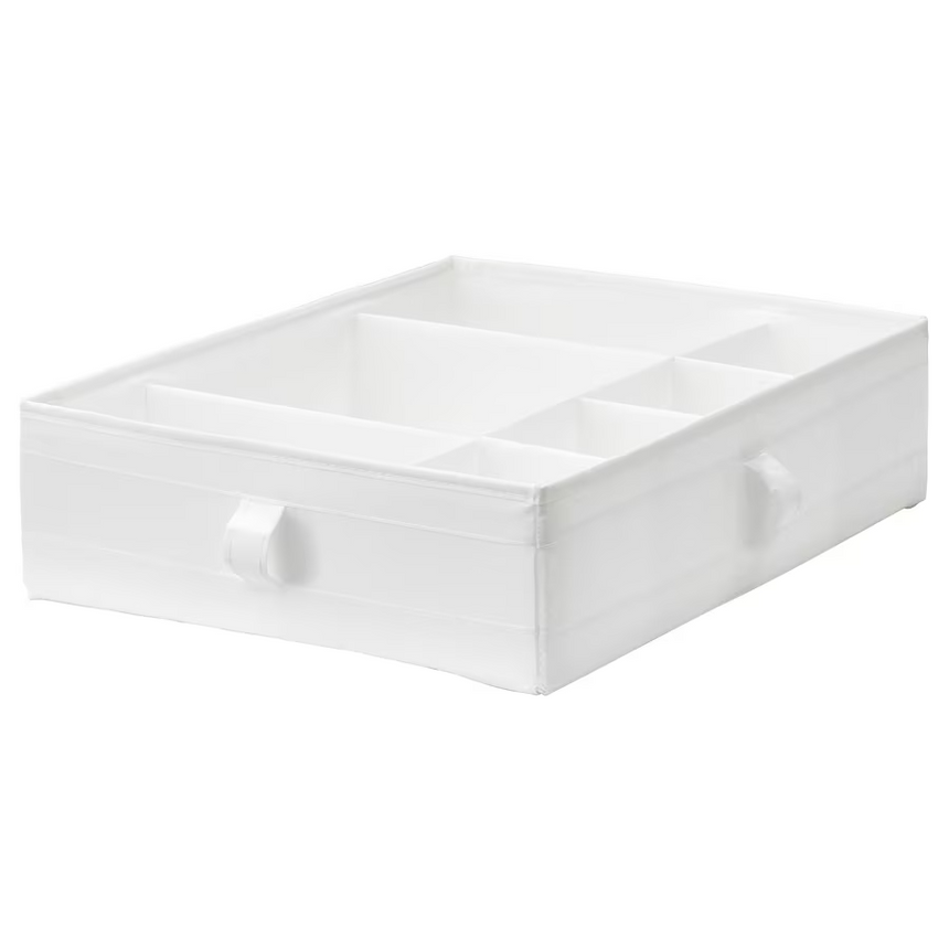 IKEA, SKUBB box with compartments white 44x34x11 cm (Prebook)
