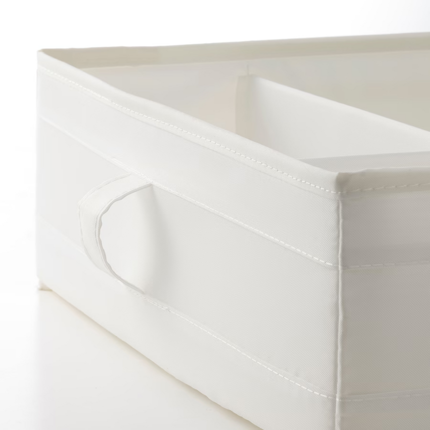 IKEA, SKUBB box with compartments white 44x34x11 cm (Prebook)