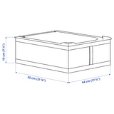 IKEA, SKUBB storage case dark grey 44x55x19 cm (Prebook)