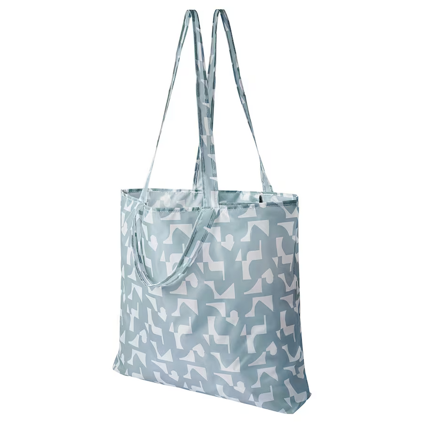 IKEA SKYNKE Carrier bag, grey-blue, 45x36 cm