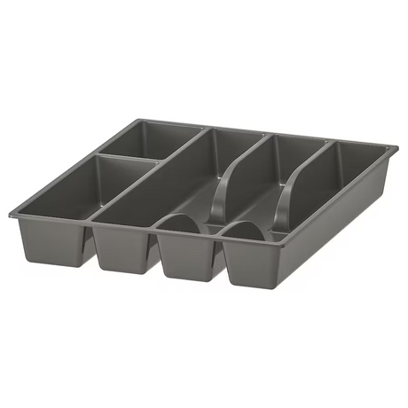 IKEA SMACKER cutlery tray grey 31x26 cm