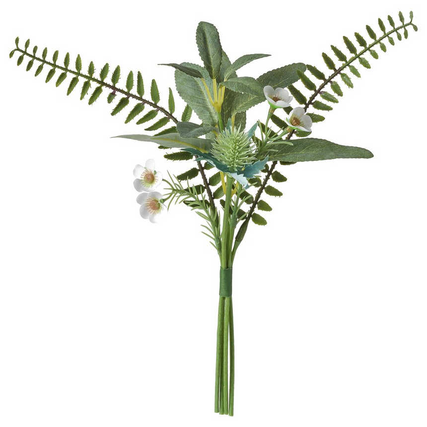 IKEA SMYCKA Artificial bouquet, in/outdoor green, 31 cm