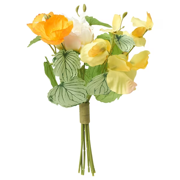 IKEA SMYCKA artificial bouquet in/outdoor/yellow orange 30 cm