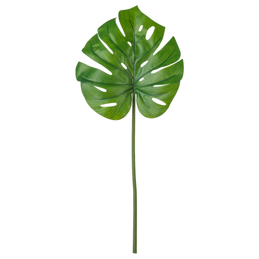 IKEA SMYCKA Artificial leaf, Monstera/green, 80 cm