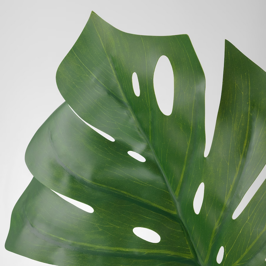 IKEA SMYCKA Artificial leaf, Monstera/green, 80 cm