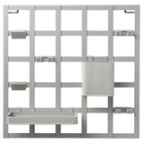IKEA SNICKRA 8-piece storage board set, grey-green, 38x38 cm
