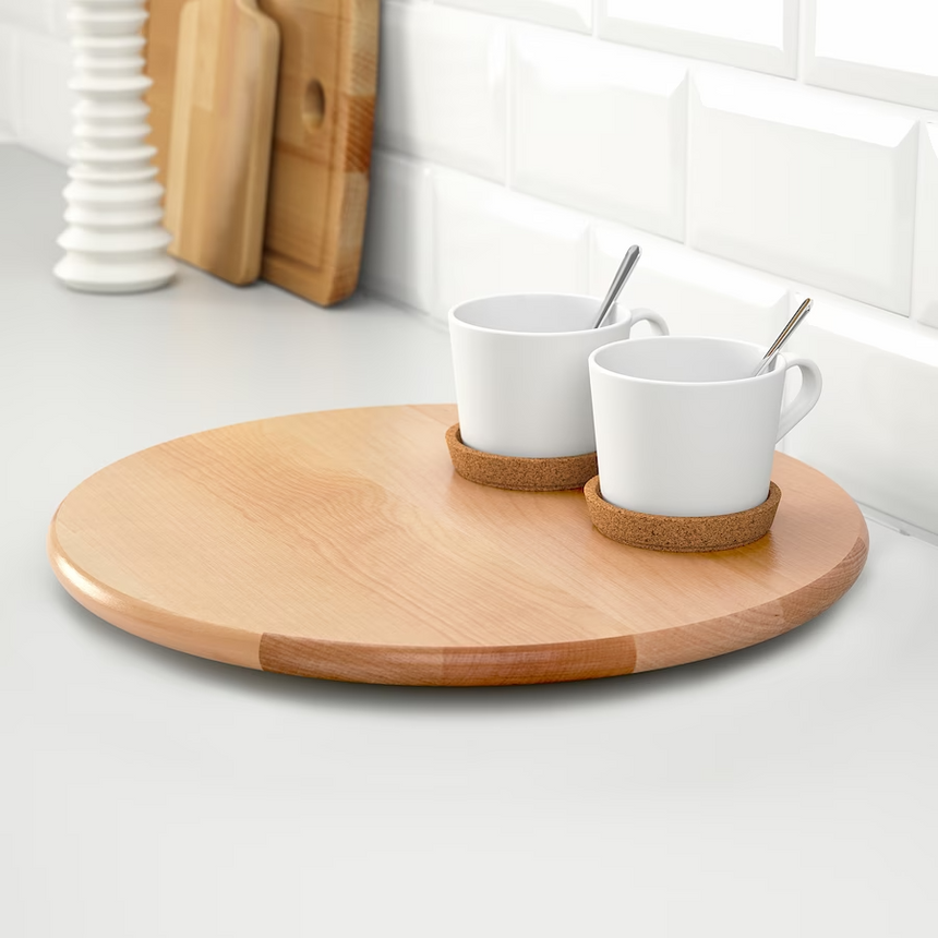 IKEA SNUDDA Lazy Susan, solid wood, 39 cm