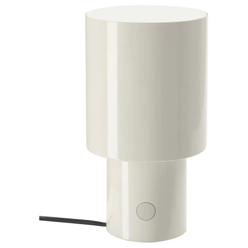 IKEA SPETSBOJ Table lamp, dimmable/white, 22 cm