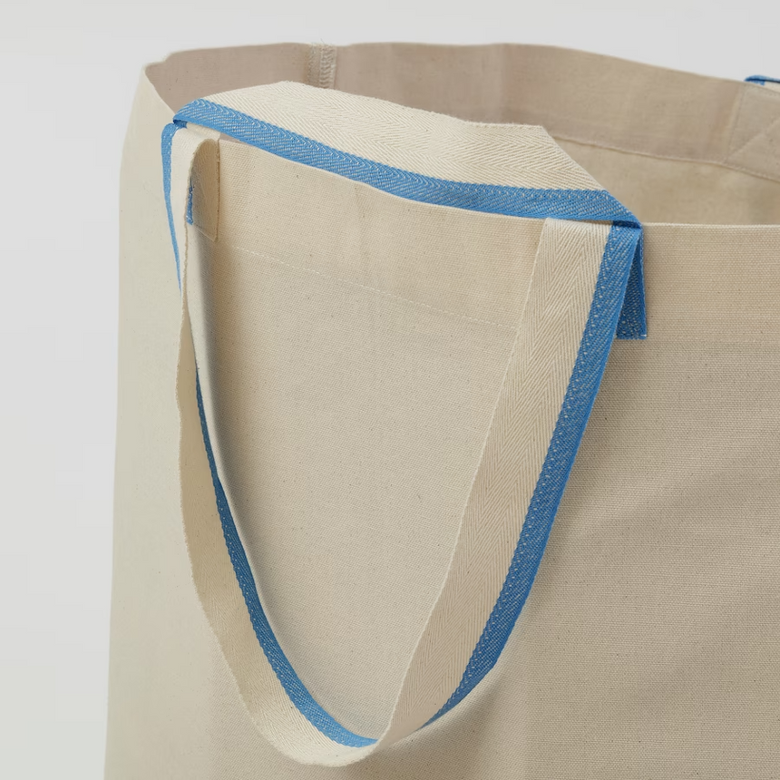 IKEA SPIKRAK Shopping bag, cotton/natural, 13 gallon