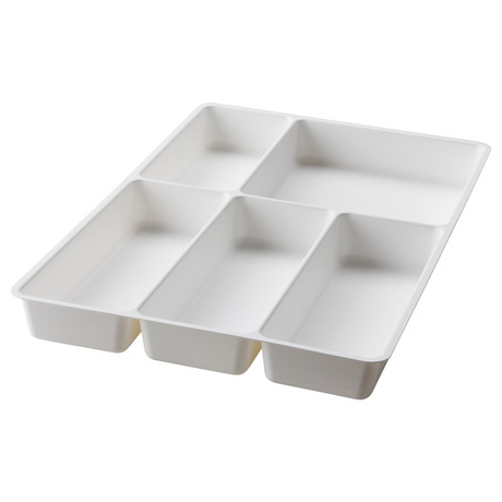 IKEA STODJA Cutlery tray, white, 31x50 cm (12x20 ")