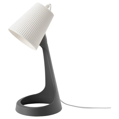 IKEA SVALLET Work Lamp, Dark Grey/White