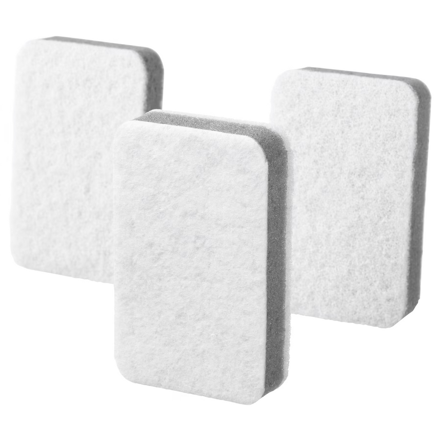 IKEA SVAMPIG Sponge Grey-White, Set of 3