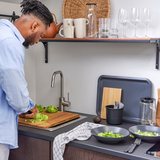 IKEA TILLGANG Tray, grey, 37x29 cm