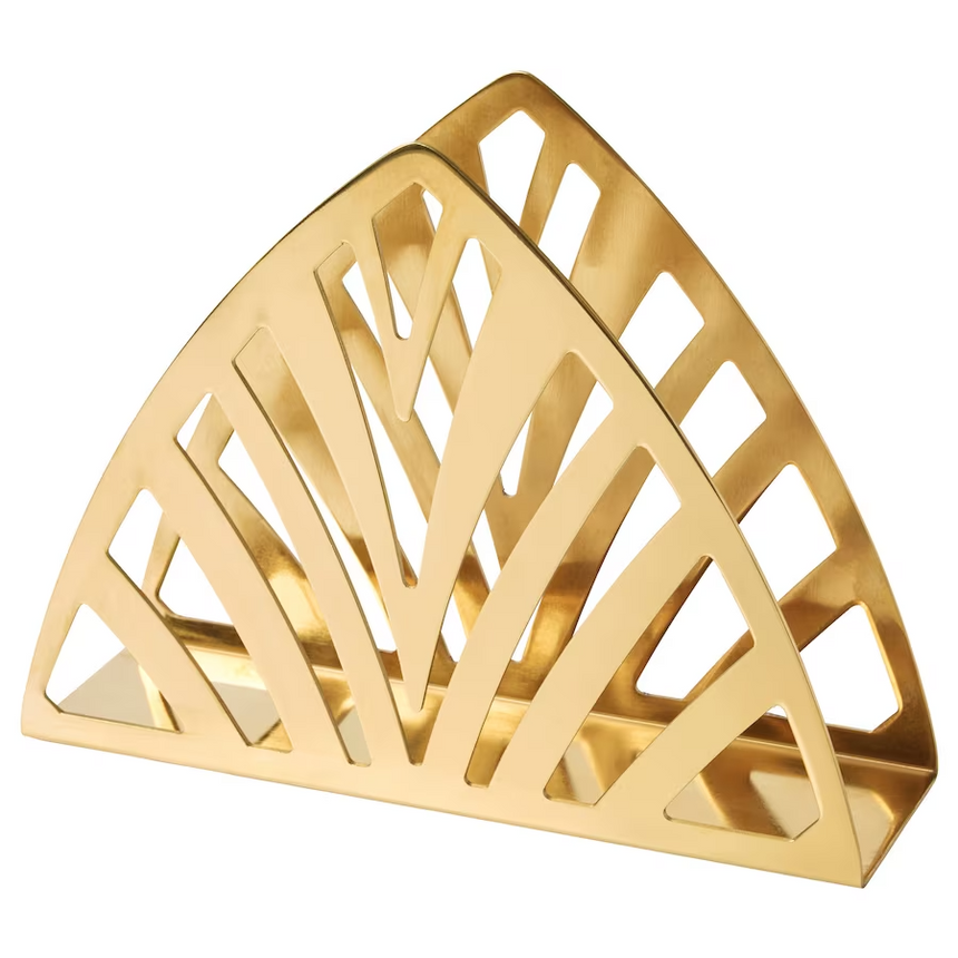 IKEA TILLSTALLNING Napkin holder, brass-colour