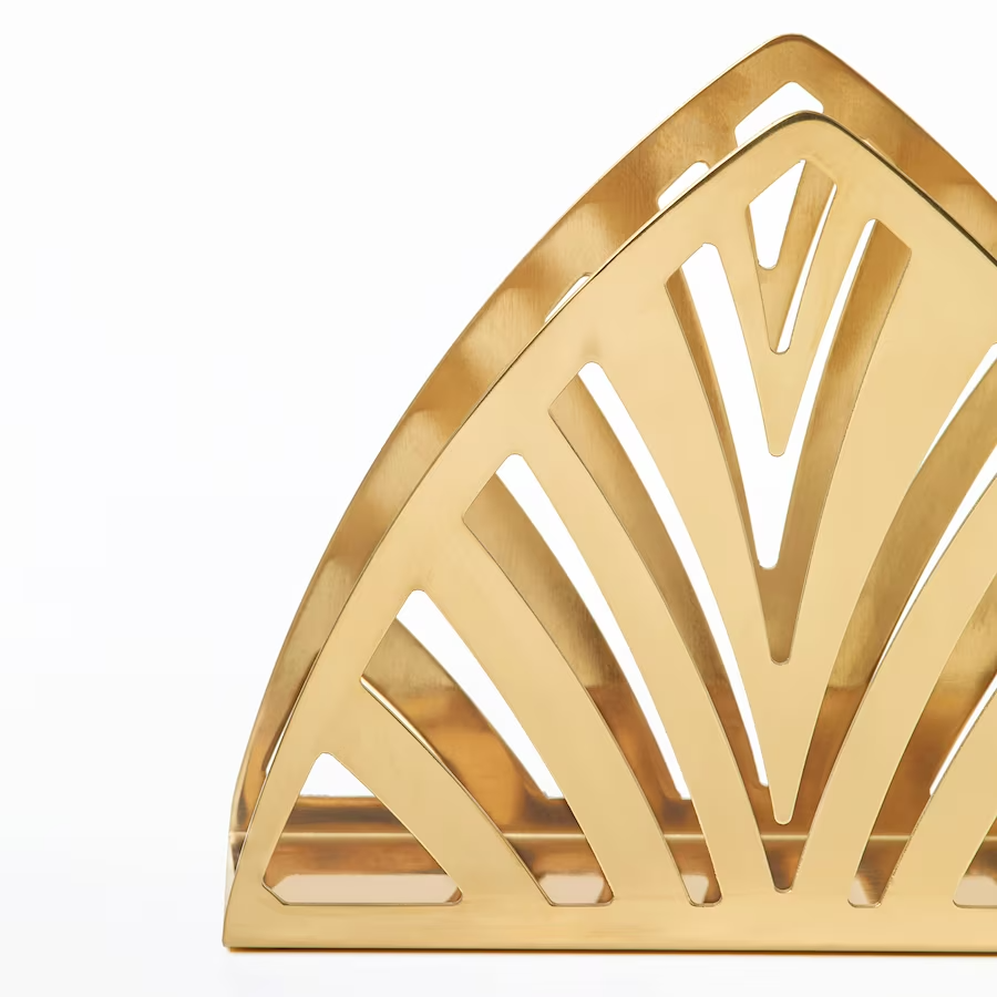 IKEA TILLSTALLNING Napkin holder, brass-colour