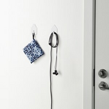 IKEA TIPPVAGN Hook, self-adhesive, house/white