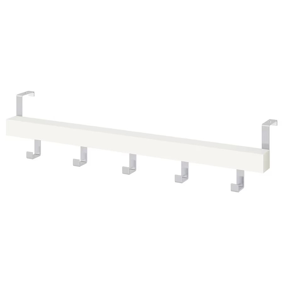 IKEA TJUSIG Hanger for door/wall, white, 60 cm