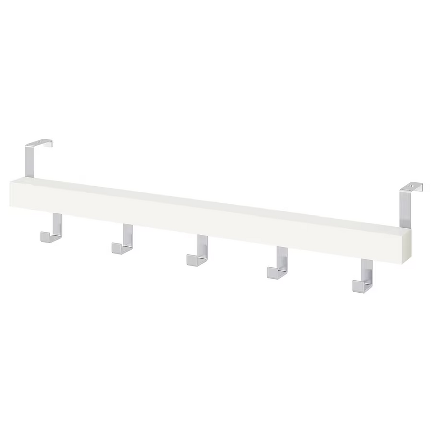 IKEA TJUSIG Hanger for door/wall, white, 60 cm