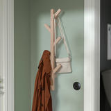 IKEA TJUSIG vertical hook rack birch 78 cm