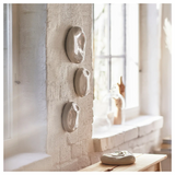 IKEA TRADGRANSEN wall decoration, set of 2, ceramic/stones beige