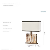 Chaze Jovald, Table Lamp 12x32x41 cm