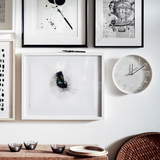 IKEA TROMMA Wall clock, low-voltage/white, 25 cm
