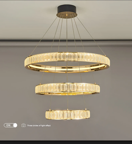 Chaze Rosendahl, Living Room Chandelier 40+60+80x150 cm