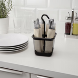 IKEA UPPDATERA Cutlery caddy, anthracite, 12x12 cm