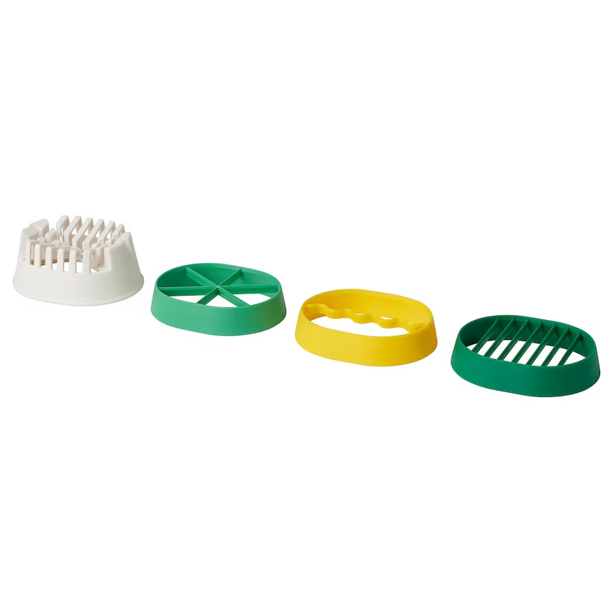 IKEA UPPFYLLD Egg slicer, set of 4, mixed colours