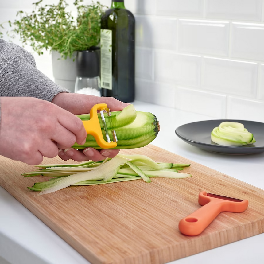 IKEA UPPFYLLD Vegetable Cutters, Set of 2, Bright Yellow/Bright Orange