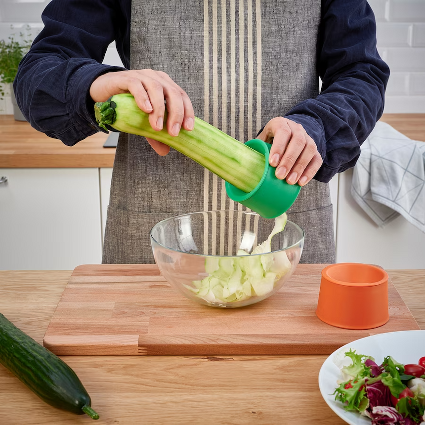 IKEA UPPFYLLD Vegetable Slicer, Set of 2 Bright Orange/Bright Green