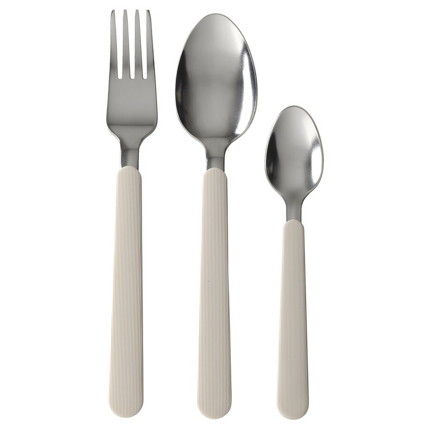 IKEA UPPHOJD 16-piece cutlery set, beige