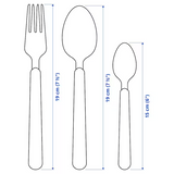 IKEA UPPHOJD 16-piece cutlery set, beige