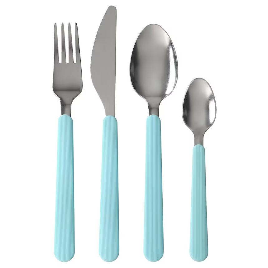 IKEA UPPHOJD 12-piece cutlery set, Turquoise