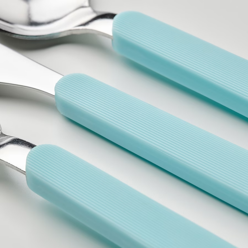 IKEA UPPHOJD 12-piece cutlery set, Turquoise